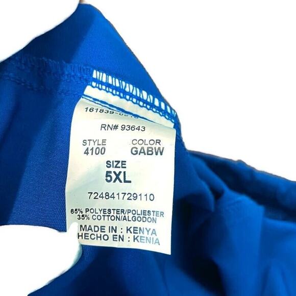 Cherokee Drawstring Cargo Scrub Pants 5X Pocket Durable Medical Dental Plus Size - Picture 5 of 7